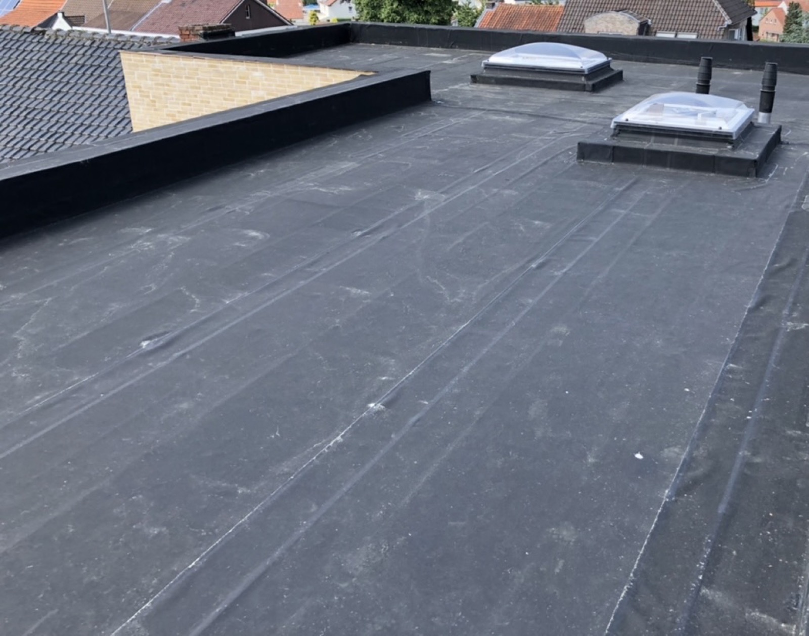 EPDM dakbedekking gelegd