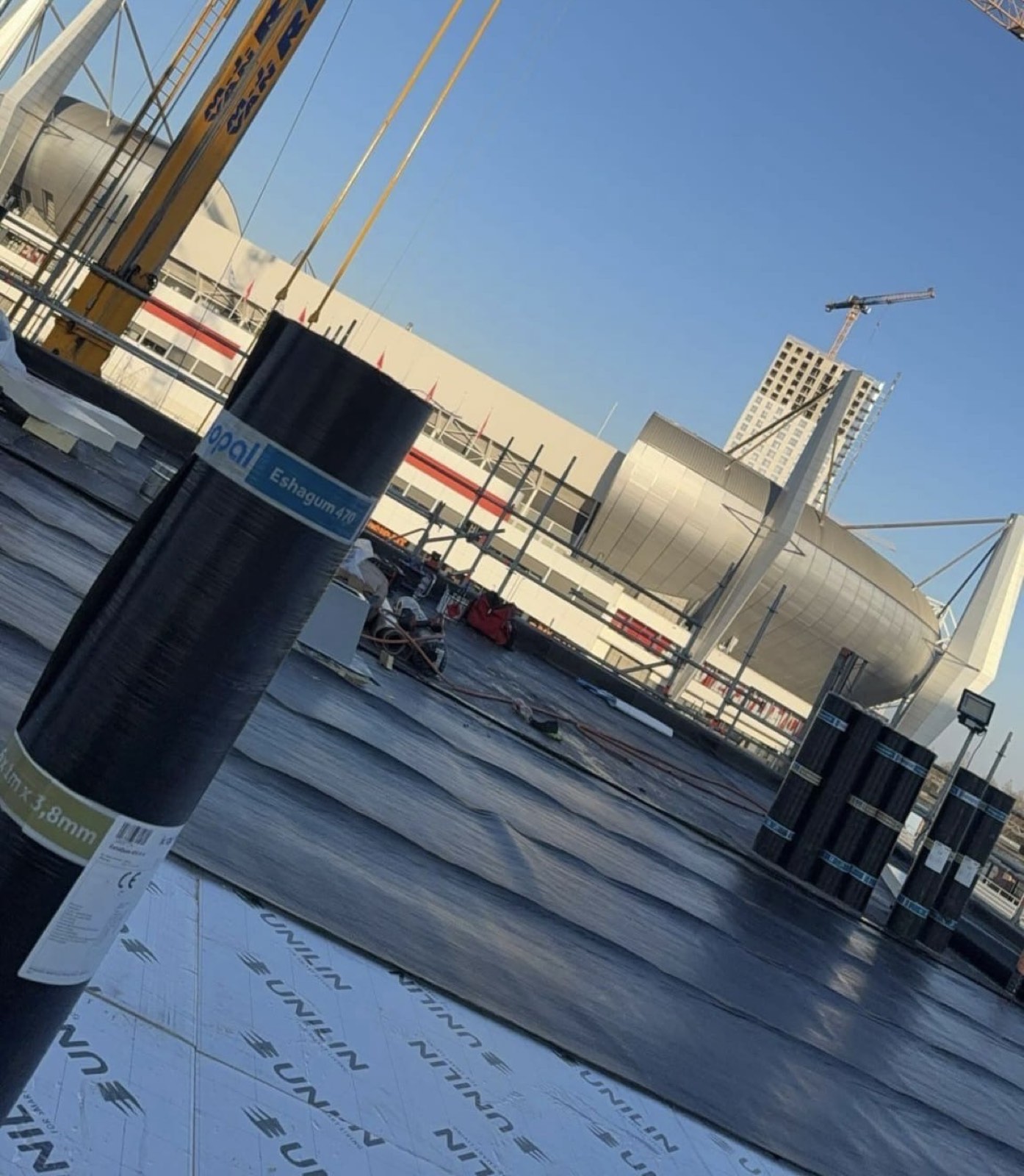 Plat dak op utiliteitsbouw